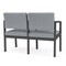 Lesro Lenox 2 Seat Tandem Seating W/ Arm, 43.5 in W 24.5 in L 32 in H LS2103 - alternate 2